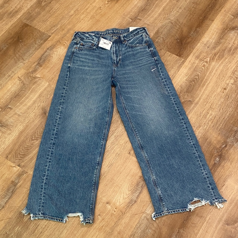 American eagle dreamy drape baggy wide leg size 4 short